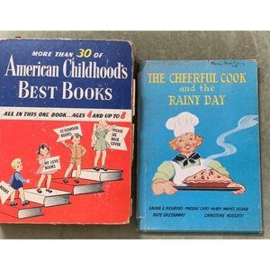 Vtge 40's book the cheerful cook & american childhoods